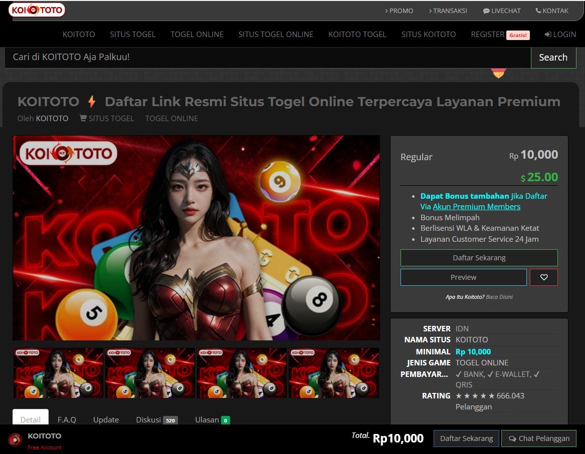 KOITOTO  Daftar Link Resmi Situs Togel Online Terpercaya Layanan Premium