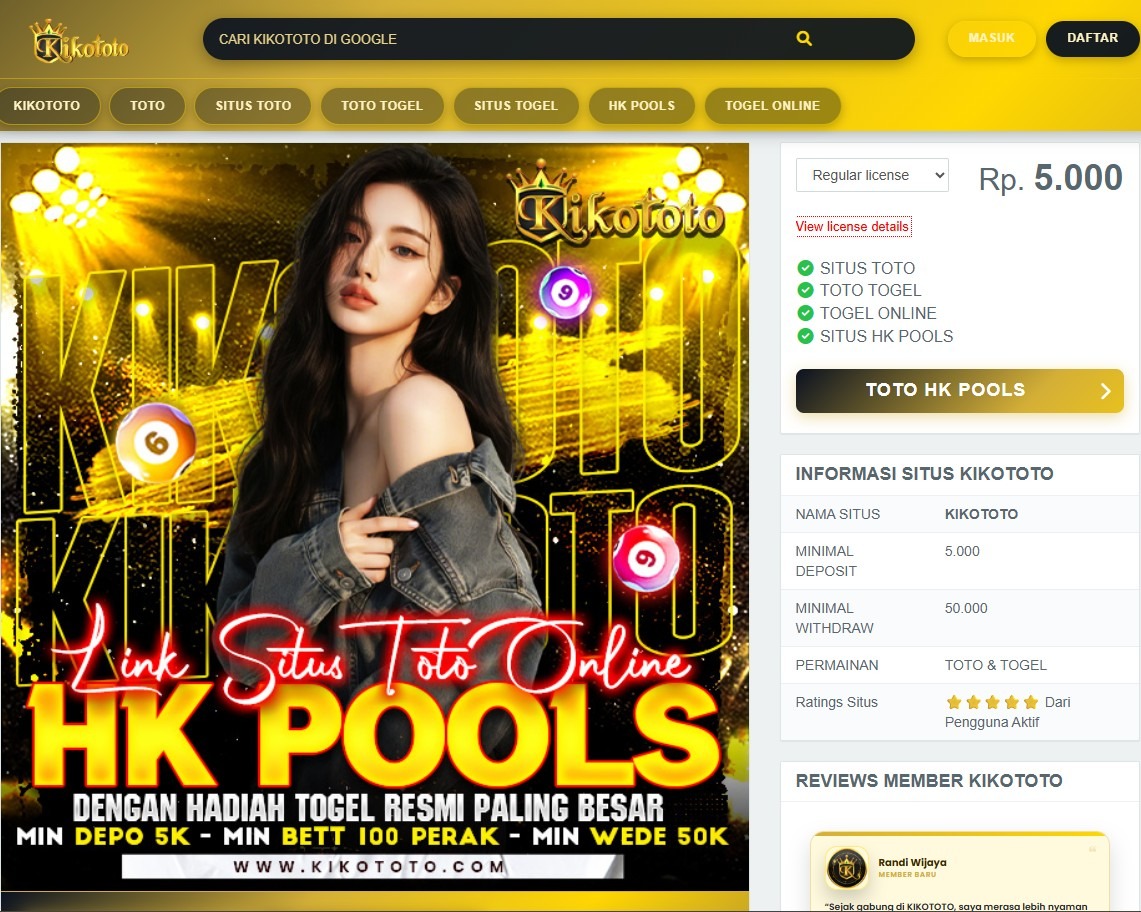 KIKOTOTO HK Pools – Platform Toto Online Terbaik dengan Sistem Aman dan Jackpot Maksimal