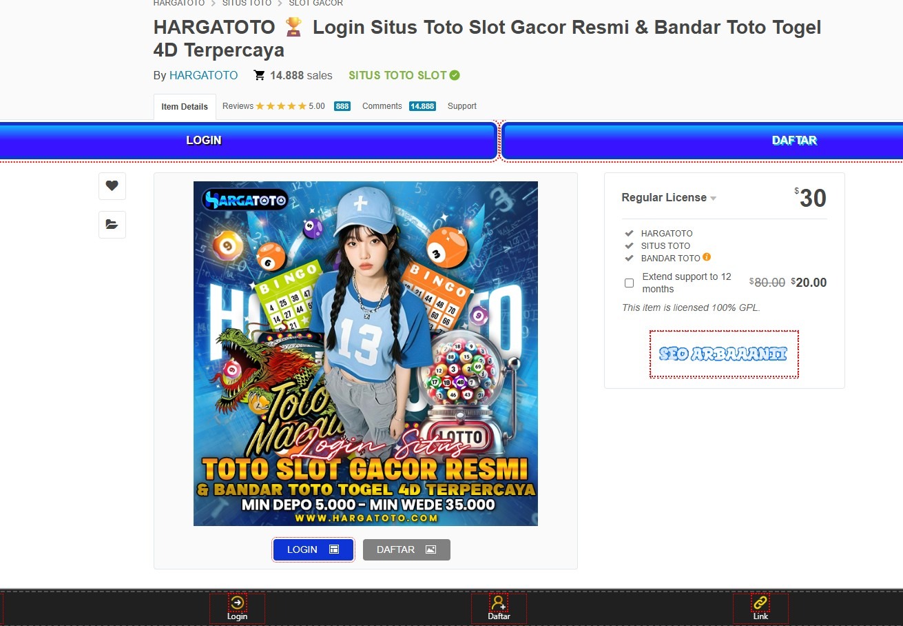 HARGATOTO ???? Login Situs Toto Slot Gacor Resmi & Bandar Toto Togel 4D Terpercaya