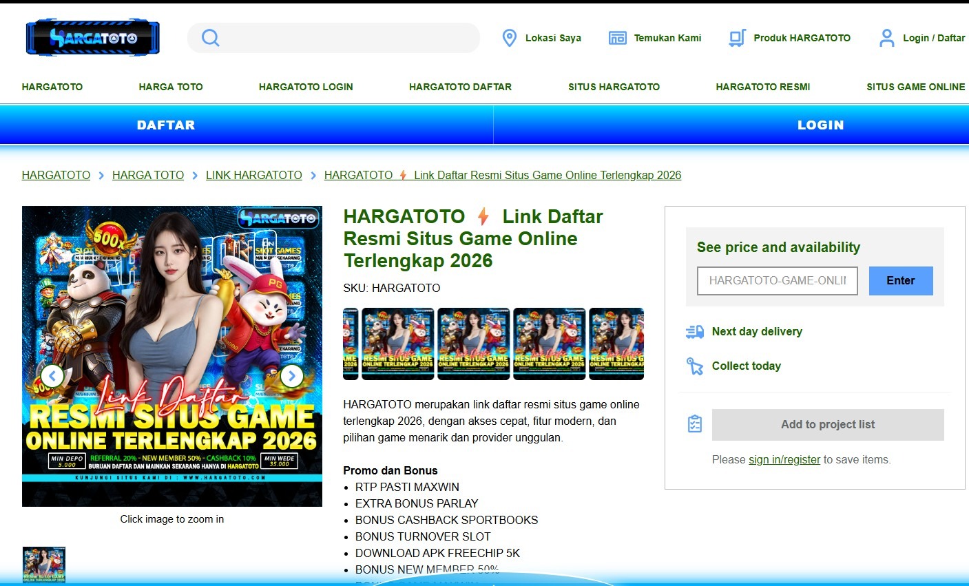 HARGATOTO 2026: Link Resmi untuk Menjelajahi Platform Game Online Terlengkap