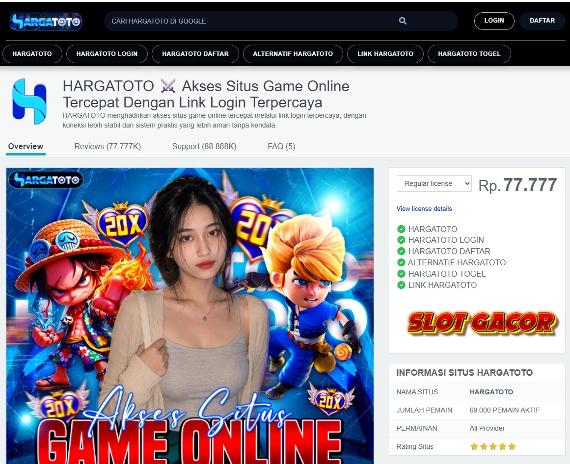 HARGATOTO: Link Login Terpercaya untuk Akses Situs Game Online Cepat dan Mudah